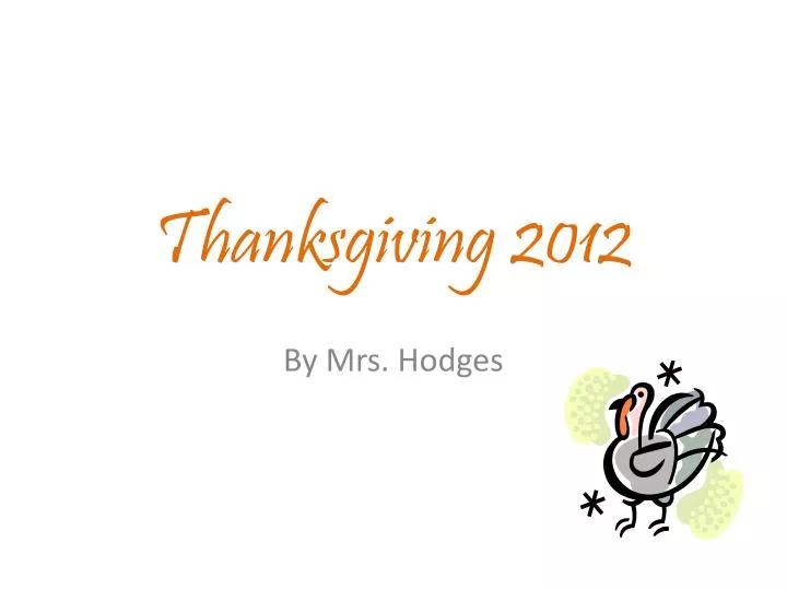 thanksgiving 2012