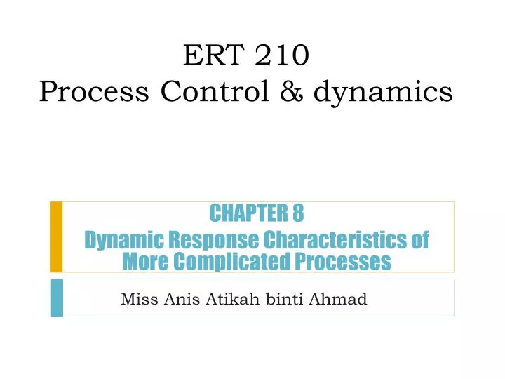 ert 210 process control dynamics