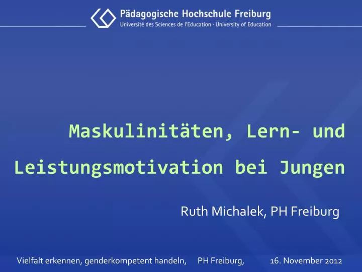 maskulinit ten lern und leistungsmotivation bei jungen