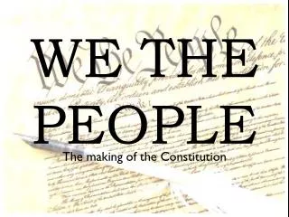 WE THE PEOPLE