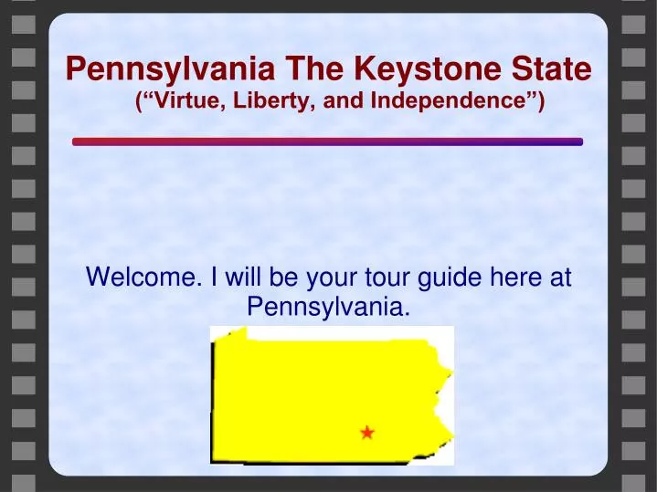 welcome i will be your tour guide here at pennsylvania