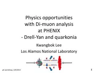 Physics opportunities with Di- muon analysis at PHENIX - Drell -Yan and quarkonia