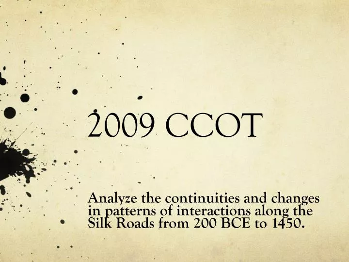 2009 ccot