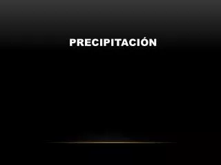 precipitaci n
