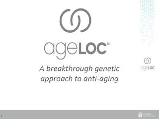 A breakthrough genetic approach to anti-aging