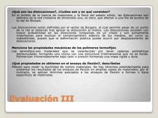 evaluaci n iii