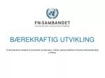 Bærekraftig utvikling - slide 1