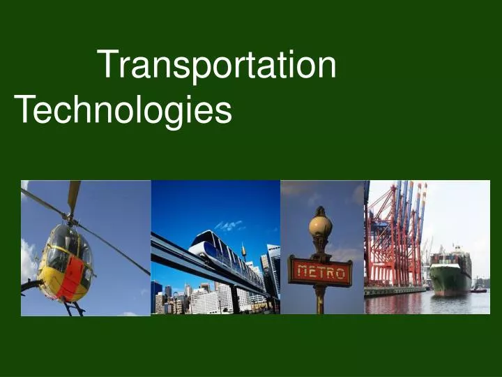 transportation technologies