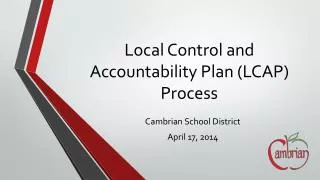 Local Control and Accountability Plan (LCAP) Process