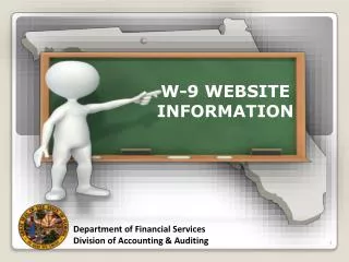 W-9 WEBSITE INFORMATION