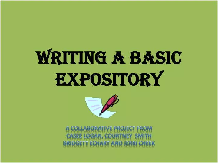 writing a basic expository
