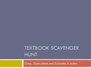 Textbook Scavenger Hunt