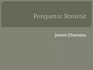 pengantar statistik