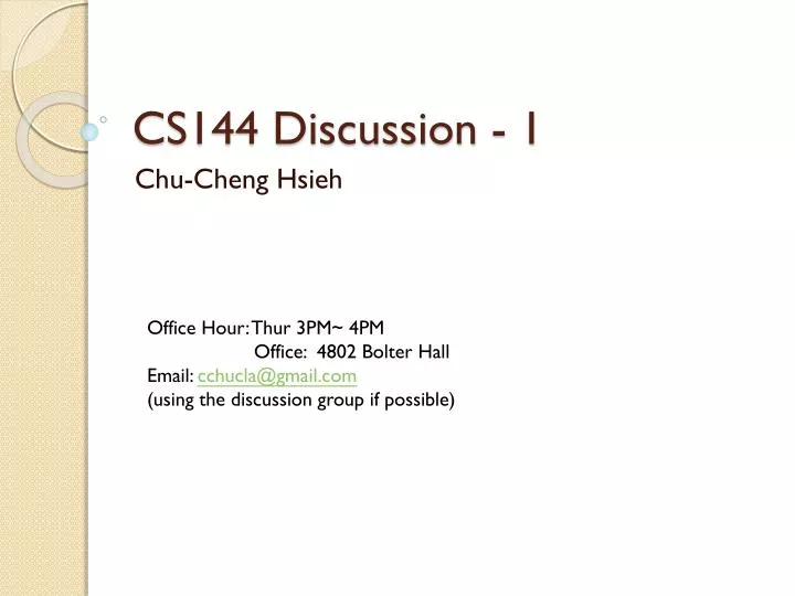 cs144 discussion 1