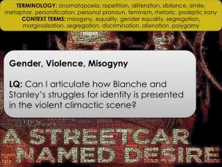 Gender, Violence, Misogyny
