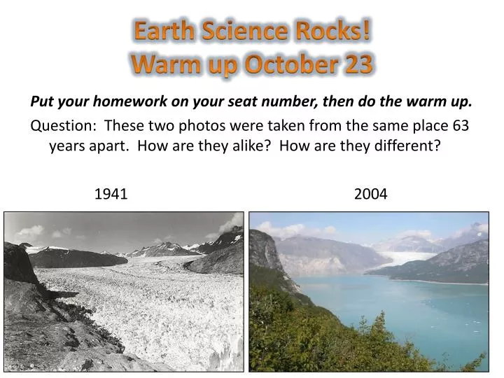 earth science rocks warm up october 23