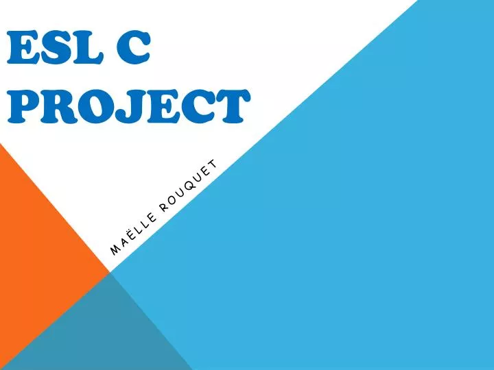 esl c project