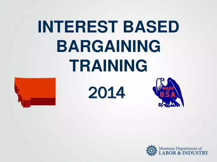 interest based bargaining training