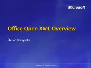 Office Open XML Overview