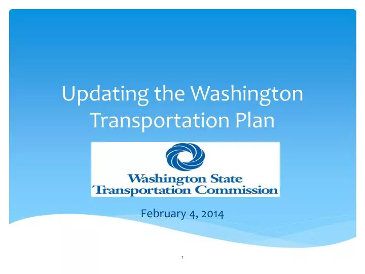 updating the washington transportation plan