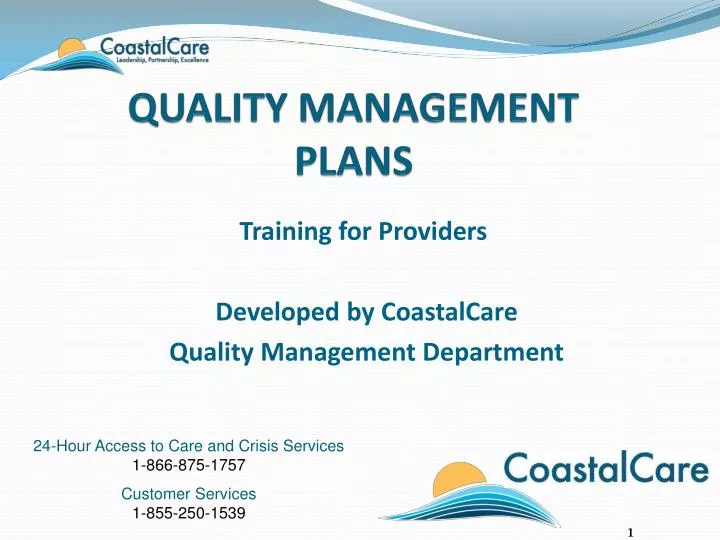 quality management plans