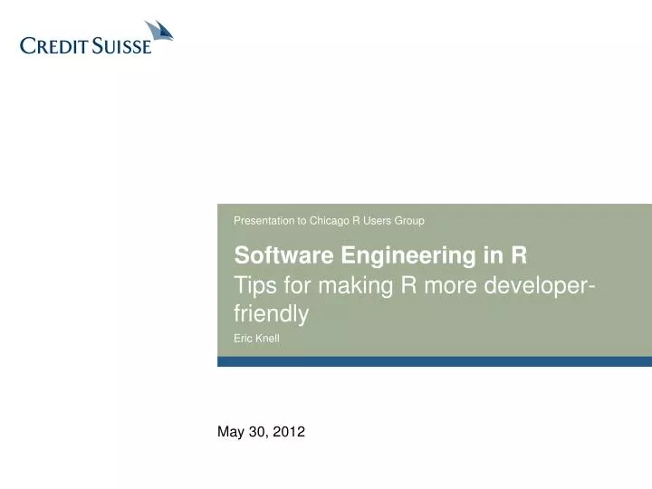 software engineering in r