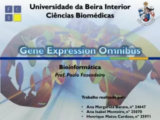 gene expression omnibus