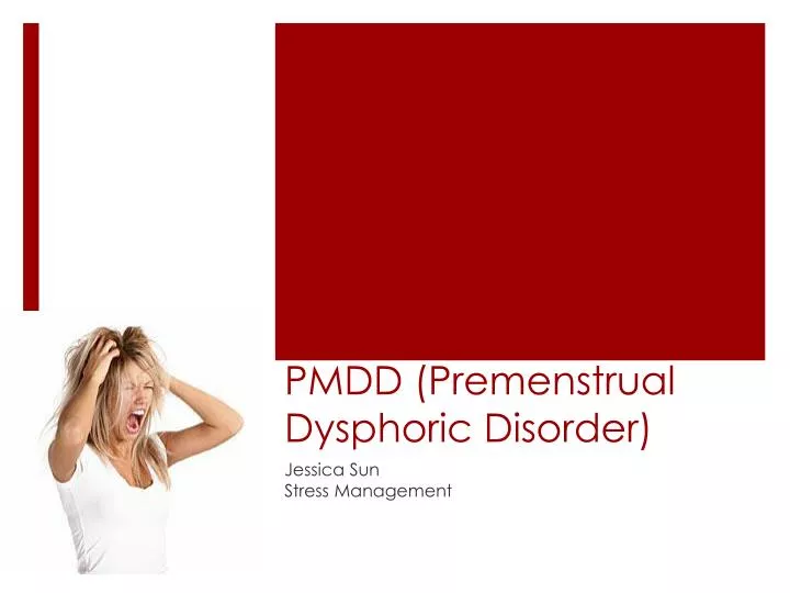 pmdd premenstrual dysphoric disorder