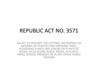 REPUBLIC ACT NO. 3571