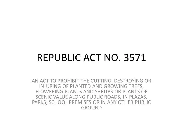 republic act no 3571