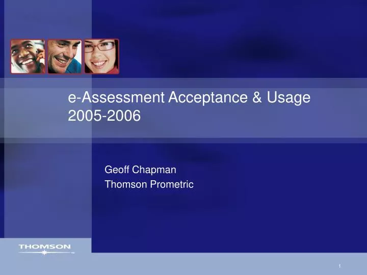 e assessment acceptance usage 2005 2006