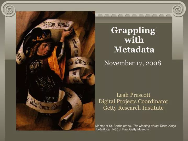 grappling with metadata