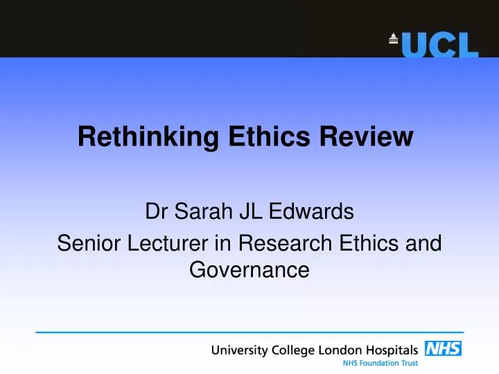 rethinking ethics review