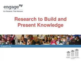 Research to Build and Present Knowledge