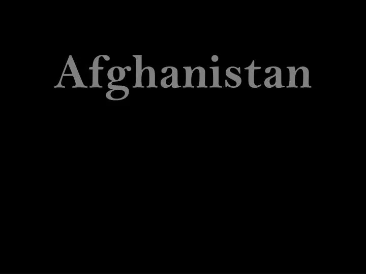 afghanistan