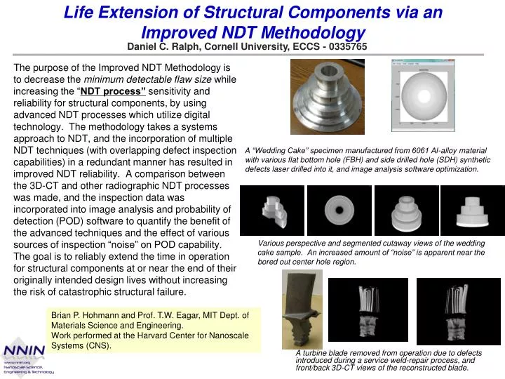 life extension of structural components via an improved ndt methodology