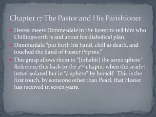 Chapter 17 The Pastor and His Parishioner