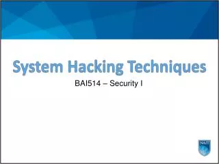 System Hacking Techniques