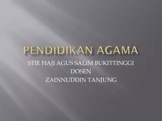 pendidikan agama