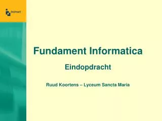 fundament informatica
