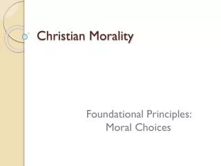 christian morality