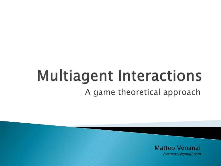 multiagent interactions