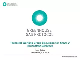 Technical Working Group discussion for Scope 2 Accounting Guidance