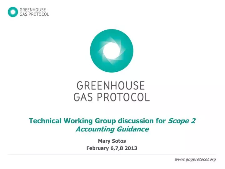 technical working group discussion for scope 2 accounting guidance