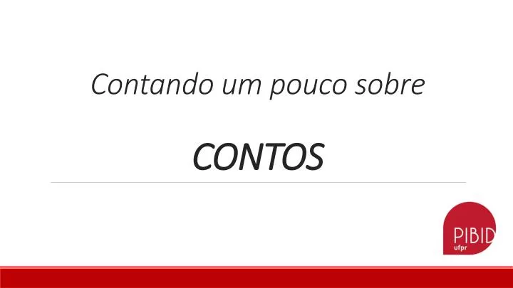 contando um pouco sobre contos