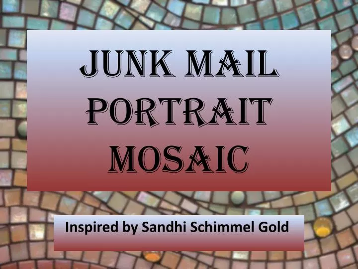 junk mail portrait mosaic