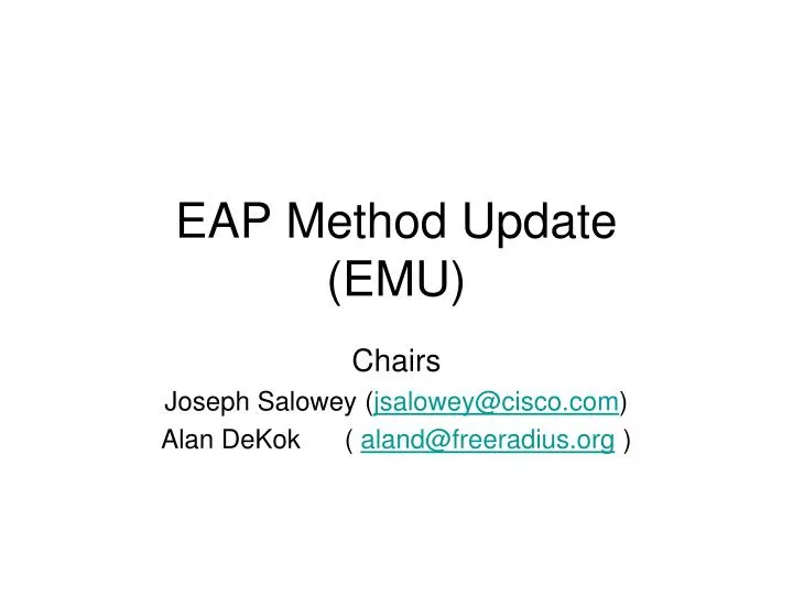 eap method update emu