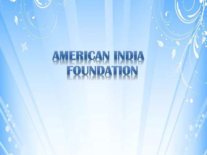 american india foundation