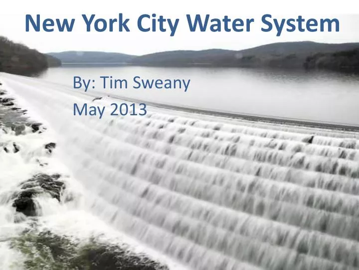 new york city water system