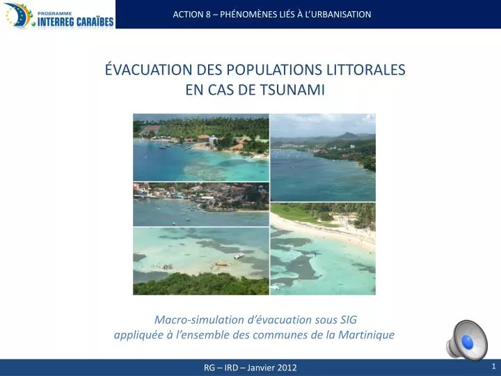 vacuation des populations littorales en cas de tsunami